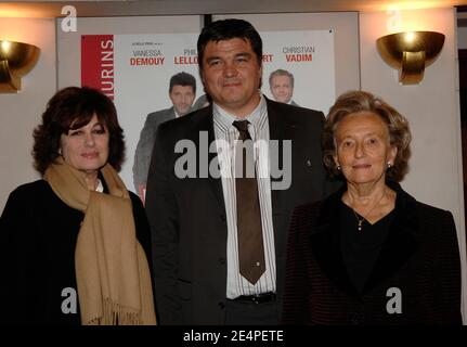 Bernadette Chirac et David Douillet assistent à la fête pour soutenir l'opération pièces Jaunes qui s'est tenue au Théâtre des Maturins à Paris, en France, le 04 février 2008. Photo de Giancarlo Gorassini/ABACAPRESS.COM Banque D'Images