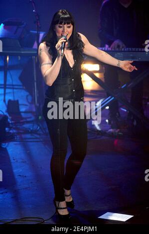 La chanteuse Melanie Chisholm, Melanie C des Spice Girls, réalise un concert solo acoustique au Manhattan Center de New York City, NY, USA, le 9 février 2008. Photo de Gregorio Binuya/ABACAPRESS.COM Banque D'Images