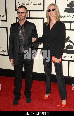 Ringo Starr et Barbara Bach assistent aux 50 Grammy Awards annuels, qui se tiennent au Staples Center de Los Angeles, CA, Etats-Unis, le 10 février 2008. Photo de Lionel Hahn/ABACAPRESS.COM Banque D'Images