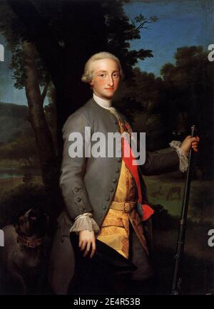 Anton Raphael Mengs, Prince des Asturies, futur Charles IV d'Espagne ( 1765) Banque D'Images