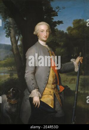 Anton Raphael Mengs, Prince des Asturies, futur Charles IV d'Espagne ( 1765) - 02. Banque D'Images