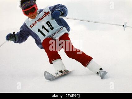 Photo du champion de ski français Jean-Baptiste Grange en France. Photo par Collection Personnelle/Cameleon/ABACAPRESS.COM Banque D'Images