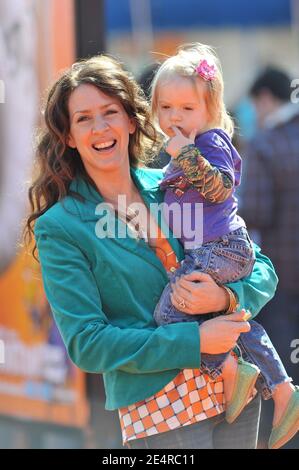 Joely Fisher et sa fille assistent à la première de 'Dr. Seuss Horton entend UN qui!' Au Mann Village Theatre de Westwood, Los Angeles, CA, Etats-Unis, le 8 mars 2008. Photo de Lionel Hahn/ABACAPRESS.COM Banque D'Images