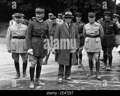 Maxime Weygand, Joseph Paul-Boncour, Maurice Gamelin, 1932. Banque D'Images