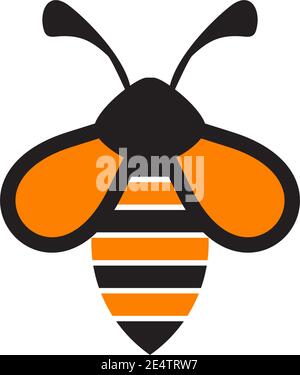 Logo Bee Icon design modèle vectoriel inspiraiton Illustration de Vecteur