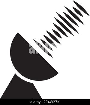 Symbole d'onde de signal logo design inspiration modèle d'illustration vectoriel Illustration de Vecteur