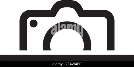 Modèle vectoriel d'inspiration pour le logo de l'icône de l'appareil photo Illustration de Vecteur