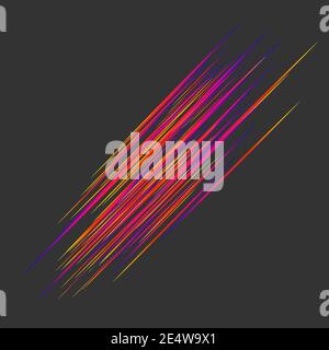 Lignes diagonales, symbole de vitesse et de mouvement Illustration de Vecteur