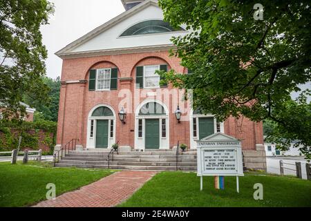 Église universelle unitaire de Peterborough, New Hampshire Banque D'Images