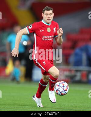 Photo du dossier datée du 27-10-2020 de James Milner de Liverpool. Date de publication : lundi 25 janvier 2021. Banque D'Images
