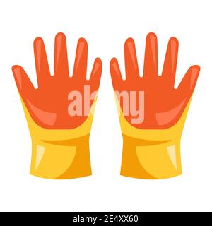 Illustration des gants de travail de jardin. Illustration de Vecteur