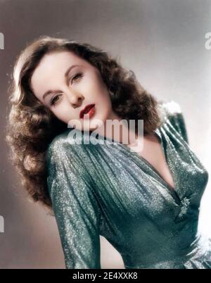 SUSAN HAYWARD (1917-1975) actrice américaine vers 1940 Banque D'Images