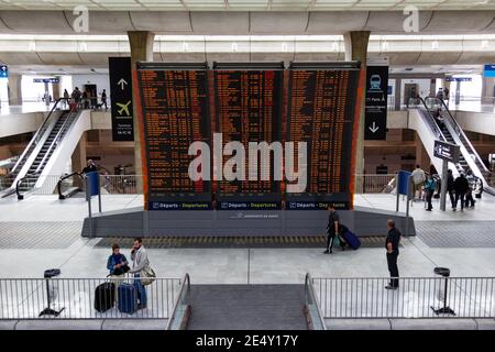 Paris, France – 23 mai 2015 : aéroport de Roissy-Charles de Gaulle (CDG) en France. Banque D'Images