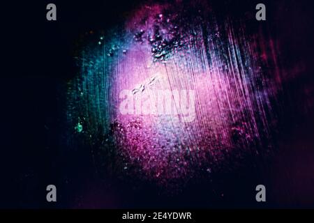 Beau pinceau abstrait surréaliste frottis clair pastel sombre magie. Motif d'arrière-plan pour la conception. Vue Macro. Banque D'Images