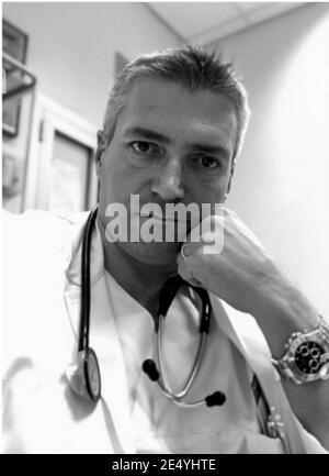 Brescia, Italie. 25 janvier 2021. Arrestation du médecin-chef Carlo Mosca, hôpital de montichiari où il était chef de la salle d'urgence, dans la photo Editorial usage seulement crédit: Agence de photo indépendante/Alamy Live News Banque D'Images