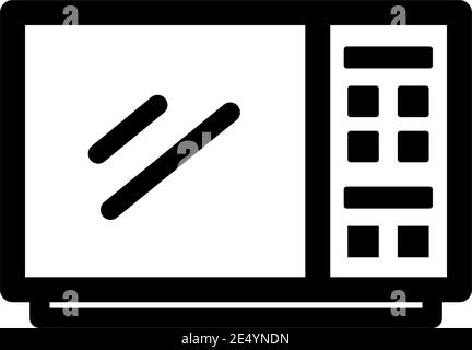 Icône de contour micro-ondes. Différentes icônes électriques. Symbole différent dans les lignes fines. Illustration vectorielle isolée. Illustration de Vecteur