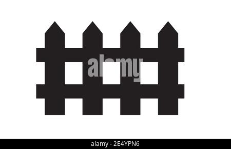 Icône de clôture simple pour votre conception. Peut être dupliqué et ajouté comme transparent. Illustration vectorielle de couleur unie et plate. Illustration de Vecteur