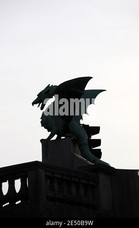 Dragon de Ljubljana Banque D'Images