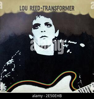 Lou Reed : 1972. Capot avant LP : transformateur Banque D'Images