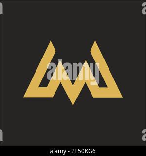 Les marques de logo lettre M, le logo musical, le vecteur de logo inspiré et le vecteur d'élément de conception monogramme Illustration de Vecteur