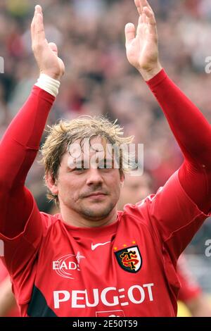 Cedric Heymans de Toulouse lors du match de rugby de la coupe Heineken, quart de finale, Toulouse vs Cardiff Blues à Toulouse, France, le 6 avril 2008. Toulouse a gagné 41-17. Photo par Alex/Cameleon/ABACAPRESS.COM Banque D'Images