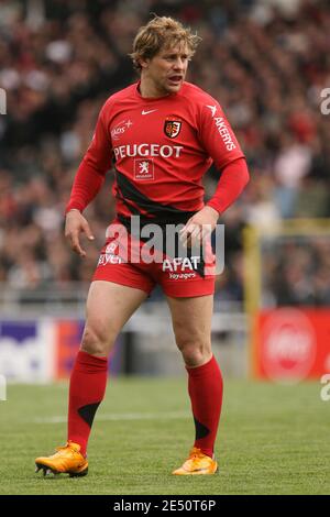 Cedric Heymans de Toulouse lors du match de rugby de la coupe Heineken, quart de finale, Toulouse vs Cardiff Blues à Toulouse, France, le 6 avril 2008. Toulouse a gagné 41-17. Photo par Alex/Cameleon/ABACAPRESS.COM Banque D'Images