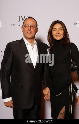 L'acteur Jean Reno et sa femme Zofia Borucka assistent à la soirée de gala « The Crossing » organisée par IWC Schaffhausen au Palaexpo de Genève, à Genève, en Suisse, le 8 avril 2008. Photo de Thierry Orban/Cameleon/ABACAPRESS.COM Banque D'Images