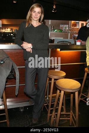 L'actrice Anne Consigny pose pour notre photographe lors de la première de 'le Grand Alibi' au théâtre Balzac à Paris, France, le 15 avril 2008. Photo de Denis Guignebourg/ABACAPRESS.COM Banque D'Images