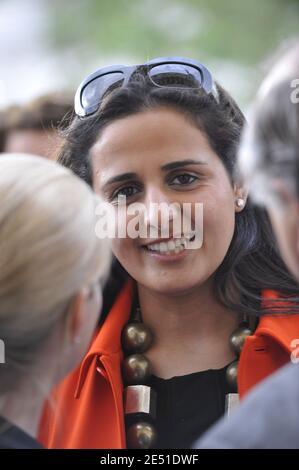 La fille d'Emir du Qatar, Sheikha Al Mayassa Bint Hamad Al Thani, en charge des musées du Qatar, assiste à une présentation du Musée des arts islamiques du Qatar à l'ambassade du Qatar à Paris, France, le 14 mai 2008. Photo par Ammar Abd Rabbo/ABACAPRESS.COM Banque D'Images