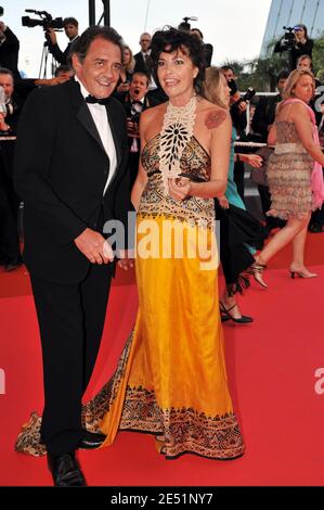 LIO et Jean-François Lepetit arrivent au Palais des Festivals de Cannes, dans le sud de la France, le 22 mai 2008, pour la projection de la Frontiere de l'Aube de Philippe Garrel présentée en compétition au 61e Festival de Cannes. Photo de Hahn-Nebinger-Orban/ABACAPRESS.COM Banque D'Images