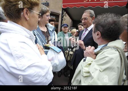 Visite du maire de Paris, Bertrand Delanoe, à Strasbourg, France, le 4 juin 2008. Photo par Elodie Gregoire/ABACAPRESS.COM Banque D'Images