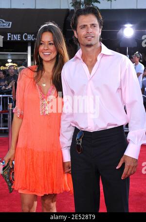 David Charvet et Brooke Burke assistent à la première de Warner Bros 'Get Smart' qui s'est tenue à Westwood. Los Angeles, CA, États-Unis le 16 juin 2008. Photo de Lionel Hahn/ABACAPRESS.COM Banque D'Images