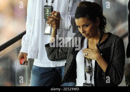 Tony Parker et sa femme Eva Longoria assistent à l'Euro 2008, Championnat d'Europe de l'UEFA, Groupe C, France contre Italie, au stade Letzigrund de Zurich, Suisse, le 17 juin 2008. Photo de Orban-Taamallah/Cameleon/ABACAPRESS.COM Banque D'Images