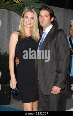 Donald Trump Jr. Et sa femme Vanessa arrivent pour le lancement de Trump International Hotel and Tower Dubai au Park Avenue Plaza à New York City, NY, États-Unis, le 23 juin 2008. Photo de Gregorio Binuya/ABACAUSA.COM Banque D'Images