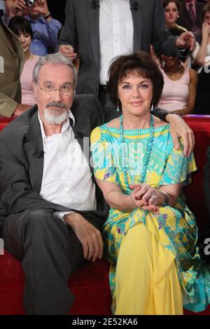 Bernard le Coq et Anny Duperey lors de l'enregistrement de l'émission Dimanche a Paris, France, le 30 avril 2008. Photo Max Colin/ABACAPRESS.COM Banque D'Images