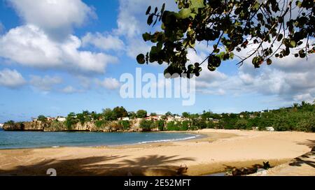 Une plage près de Sosua, sur la côte nord de la République dominicaine. Banque D'Images