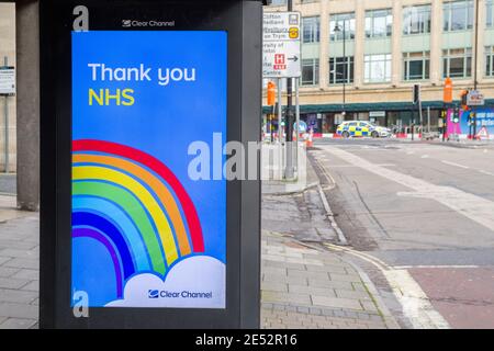panneau d'affichage du coronavirus covid 19 Banque D'Images