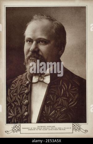 Raymond Nicolas Landry Poincare (1860 – 1934) est un homme d'État français qui a servi trois fois comme 58e Premier ministre de France et comme président de Fran Banque D'Images