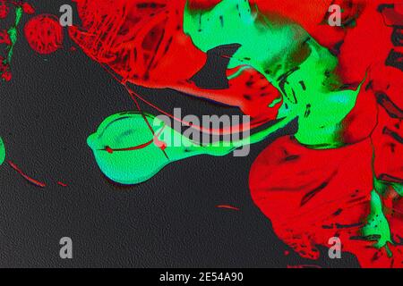 Fond de lavage acrylique avec motif Fractal coloré Banque D'Images