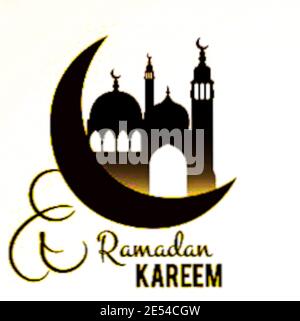 Autocollants Kareem de Ramadan Banque D'Images