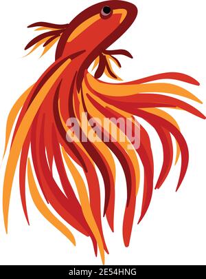 Illustration de l'icône de poisson et du vecteur Illustration de Vecteur