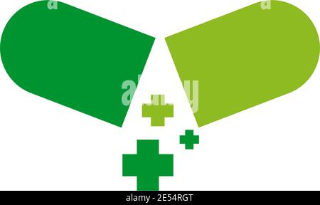 Modèle vectoriel de conception de logo d'icône médicale et de soins de santé Illustration de Vecteur