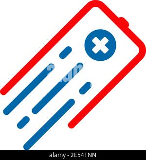 Modèle vectoriel de conception de logo d'icône de batterie Illustration de Vecteur