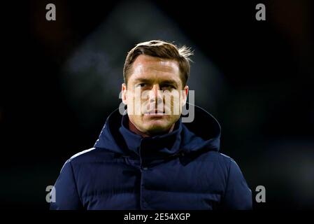Photo du dossier datée du 17-01-2020 de Scott Parker, gestionnaire de Fulham. Date de publication : le mardi 26 janvier 2021. Banque D'Images