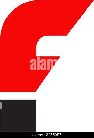 F lettre initial icône logo design inspiration modèle vectoriel Illustration de Vecteur