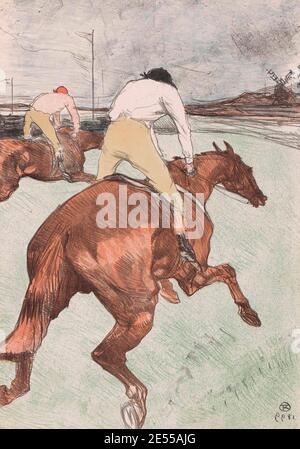 Le Jockey par Henri de Toulouse-Lautrec datant de 1899. Banque D'Images