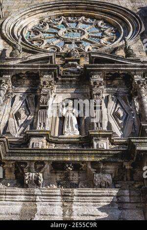 Détails de l'église de Saint François (Igreja de São Francisco) dans la ville de Porto sur la péninsule ibérique, deuxième plus grande ville du Portugal Banque D'Images