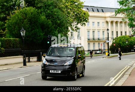 Taxi électrique autour de Londres Banque D'Images
