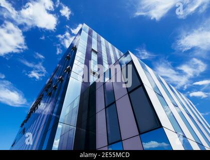 Le bâtiment Cube à Corby. Banque D'Images