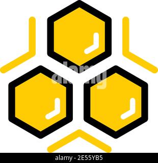 icône de contour de miel Illustration de Vecteur